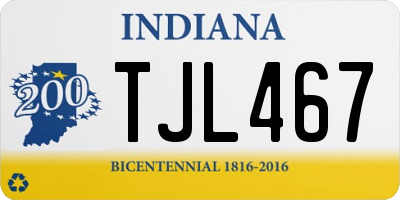 IN license plate TJL467