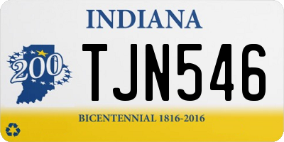 IN license plate TJN546