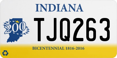 IN license plate TJQ263