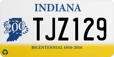 IN license plate TJZ129