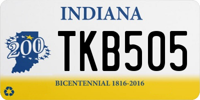 IN license plate TKB505