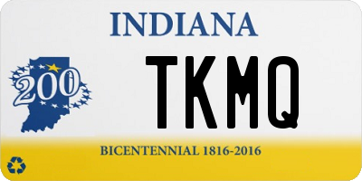 IN license plate TKMQ