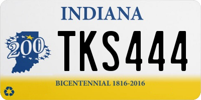 IN license plate TKS444
