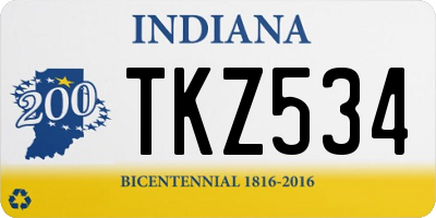 IN license plate TKZ534