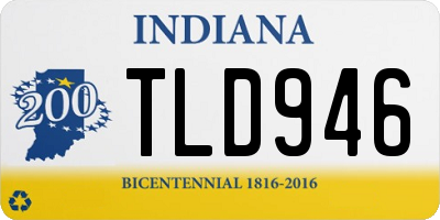 IN license plate TLD946