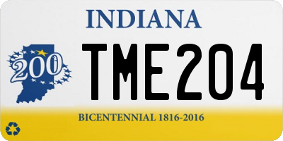 IN license plate TME204
