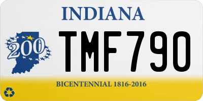 IN license plate TMF790
