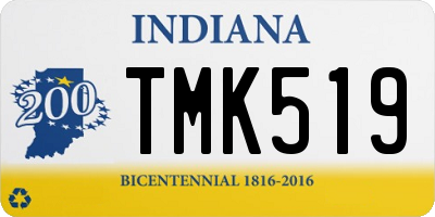 IN license plate TMK519