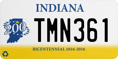 IN license plate TMN361