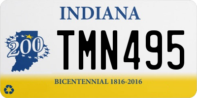 IN license plate TMN495