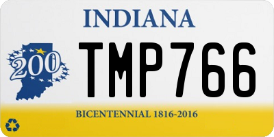 IN license plate TMP766