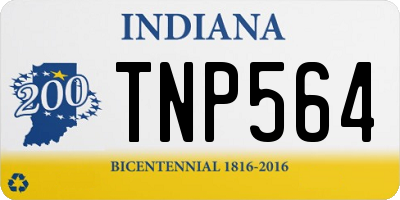 IN license plate TNP564