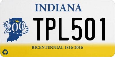 IN license plate TPL501