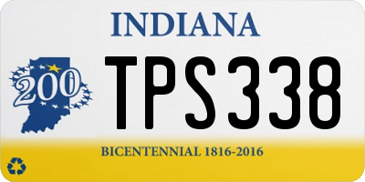 IN license plate TPS338