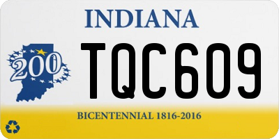 IN license plate TQC609