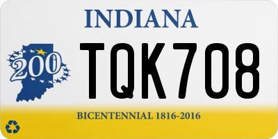 IN license plate TQK708