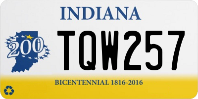 IN license plate TQW257