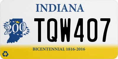 IN license plate TQW407