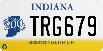 IN license plate TRG679