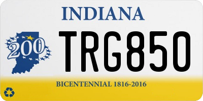 IN license plate TRG850