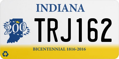 IN license plate TRJ162