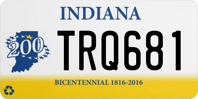 IN license plate TRQ681