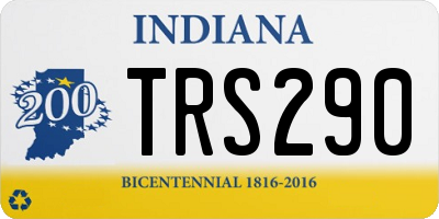 IN license plate TRS290