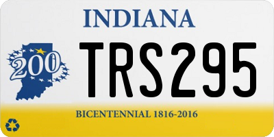 IN license plate TRS295