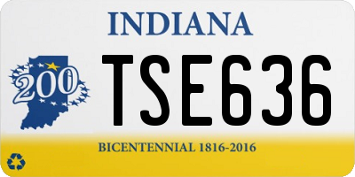 IN license plate TSE636