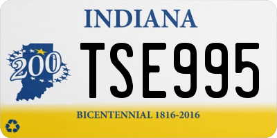 IN license plate TSE995