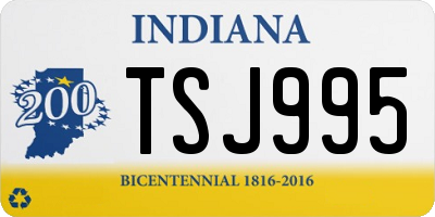 IN license plate TSJ995