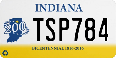 IN license plate TSP784