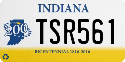 IN license plate TSR561