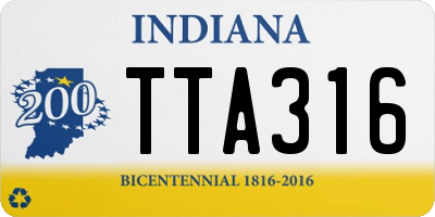 IN license plate TTA316