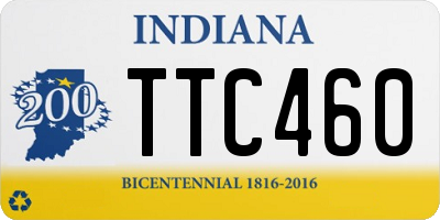 IN license plate TTC460