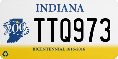 IN license plate TTQ973