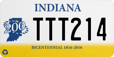 IN license plate TTT214