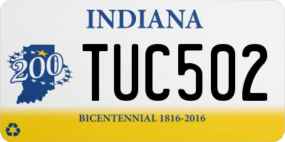 IN license plate TUC502
