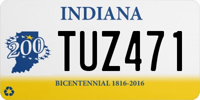 IN license plate TUZ471