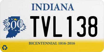 IN license plate TVL138