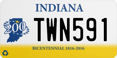 IN license plate TWN591