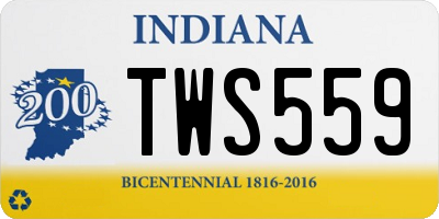 IN license plate TWS559