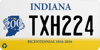 IN license plate TXH224