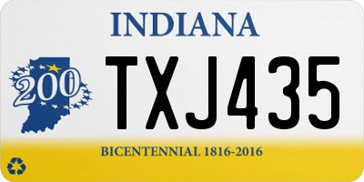 IN license plate TXJ435