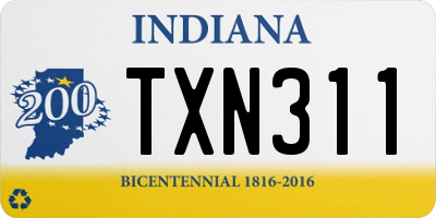 IN license plate TXN311