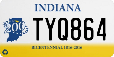 IN license plate TYQ864