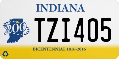 IN license plate TZI405