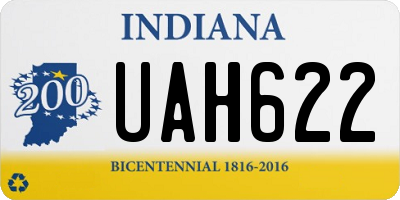 IN license plate UAH622