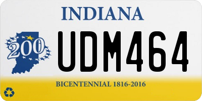 IN license plate UDM464