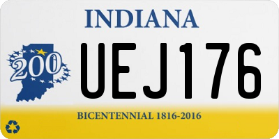 IN license plate UEJ176